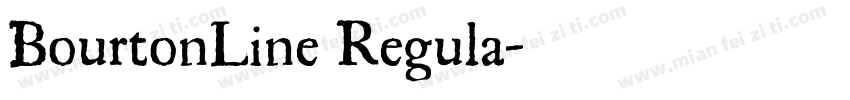 BourtonLine Regula字体转换